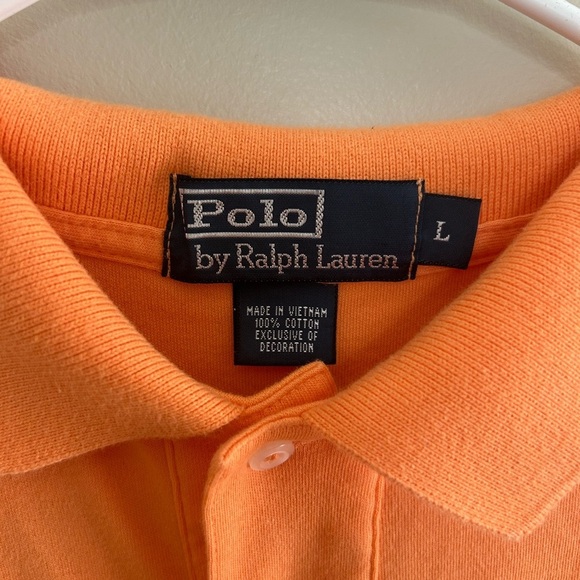 Polo by Ralph Lauren Men’s Classic Polo Shirt | Size L | Orange - Picture 2 of 4